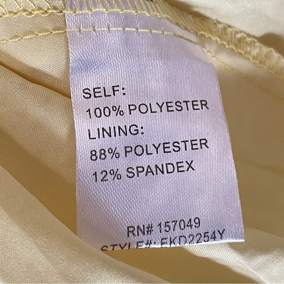 NWT FANCO Floral Embroidered Maxi Dress in Yellow, Large - Picture 8 of 9